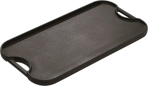 Miniatura 2 de Lodge LPGI3 - Parrilla/plancha reversible de hierro fundido, 20 x 10.44 pulgadas, color negro y Cuisinart CGPR-221 prensa de hierro fundido