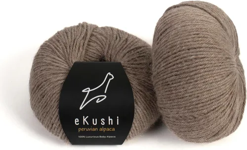 Miniatura 13 de 100% Hilo de Alpaca para Bebé para Tejer y Ganchillo - Juego de 3 Madejas de Hilo Premium DK - Ligero, Hipoalergénico y Térmico Hecho en Perú - N010