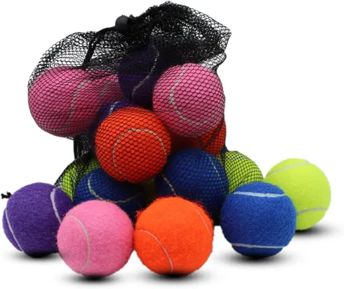 Miniatura 17 de Swingers Pelotas de tenis, pelotas de ejercicio de entrenamiento para mascotas, pelotas de tenis de práctica de alta elasticidad para principiantes