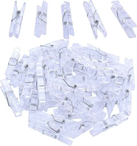 Miniatura 8 de Jdesun 50 pinzas de madera azules, mini pinzas de madera para colgar fotos, pinzas para ropa de lavandería, pinzas para colgar fotos, ropa