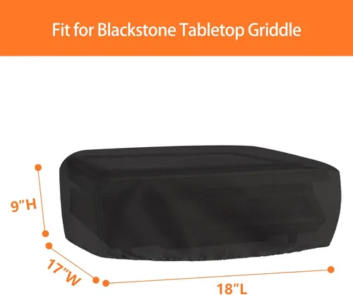 Miniatura 2 de Cubierta de parrilla para parrilla Blackstone de 17 pulgadas, cubierta impermeable para parrilla de barbacoa pequeña, cubierta de parrilla de mesa