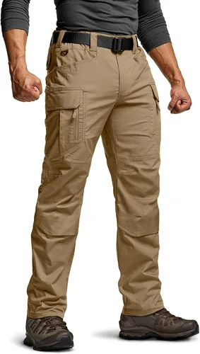 Miniatura 101 de CQR – Pantalones tácticos elásticos tipo cargo para hombre, resistentes al agua, de tela ripstop (antidesgarros), ligeros, ideales para uso diario