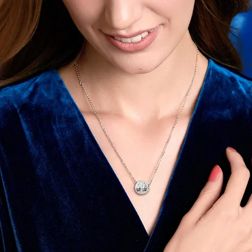 Miniatura 4 de QeenseKc Dije de círculo de la vida familiar para siempre árbol de la vida para pulsera Pandora