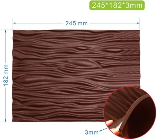 Miniatura 3 de Mousse Molde de silicona Mousse Swiss Roll Textura Mat Tree Pattern Lace Fondant Mat Pastelería Decoración Herramientas para hornear