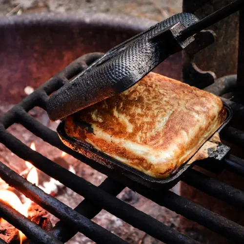 Miniatura 6 de AILITOR Cocina de hierro fundido para tartas de campamento, para sándwiches de fogata (paquete de 2)