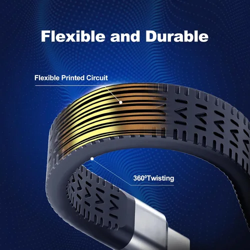 Miniatura 4 de Rixmie Cable corto USB-A a USB-C de 5.5 pulgadas, cable Android Auto para automóvil, carga rápida y sincronización de datos, ideal para automóvil