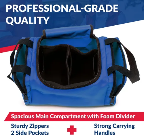 Miniatura 3 de Dixie EMS Dixigear Bolsa Vacía de Primer Respondedor II 10.5" x 5" x 8" - Azul