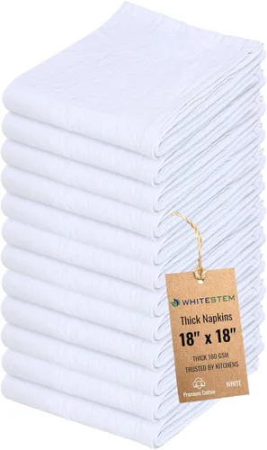 Miniatura 49 de Toallas de saco de harina, toalla de té para manualidades, toalla de cocina, toallas de secado de platos, toalla de algodón en blanco para bordado