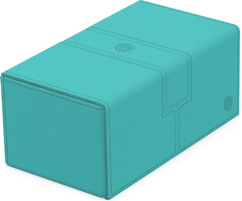 Miniatura 27 de Ultimate Guard Twin Flip'n'Tray 200+, estuche para mazo para 200 tarjetas TCG de doble manga + bandeja de dados, color rojo, cierre magnético
