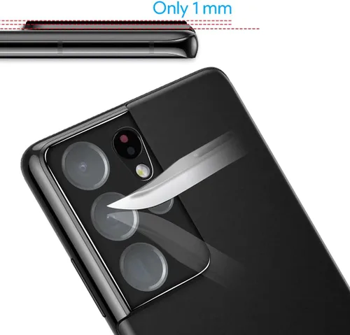 Miniatura 6 de TAURI Diseñado para Samsung Galaxy S21 Ultra 5G de 6.8 pulgadas, protector de pantalla de privacidad de película de TPU flexible + protector de Negro