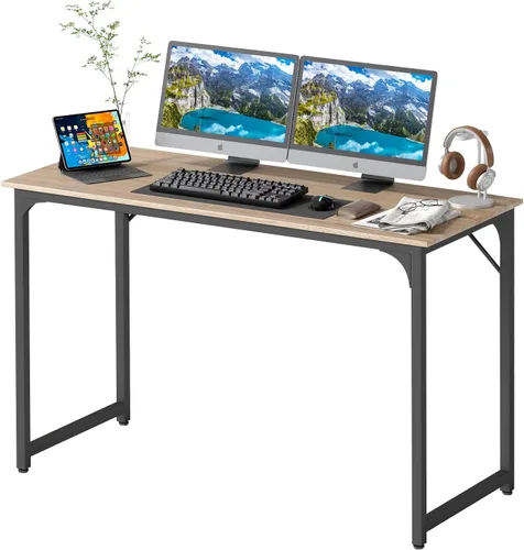 Miniatura 14 de BestOffice Escritorio para computadora, escritorio de oficina en casa, estilo moderno y simple para oficina en casa, estudio y escritura