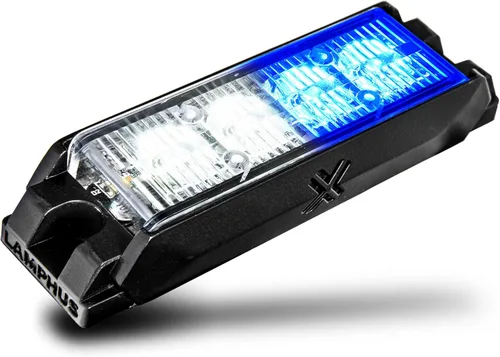 Miniatura 14 de LAMPHUS NanoFlare - Luz de advertencia estroboscópica de 5 pulgadas y 6 W, color blanco ámbar, luz de advertencia estroboscópica para parrilla