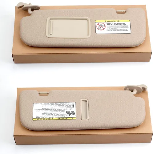 Miniatura 6 de Dasbecan - Visera solar beige para el lado del conductor izquierdo compatible con Hyundai Elantra 2011 2012 2013 2014 2015, reemplaza 852103X000TX