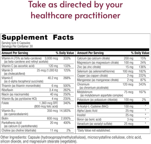Miniatura 4 de Bariatric Advantage Multivitamínico diario de alta potencia sin hierro, multivitamínico diario para pacientes de cirugía bariátrica con 22 vitaminas