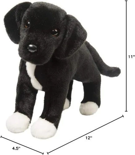 Miniatura 2 de Douglas Twister Black Lab/Pit Bull Mix - Animal de peluche 16 pulgadas de largo