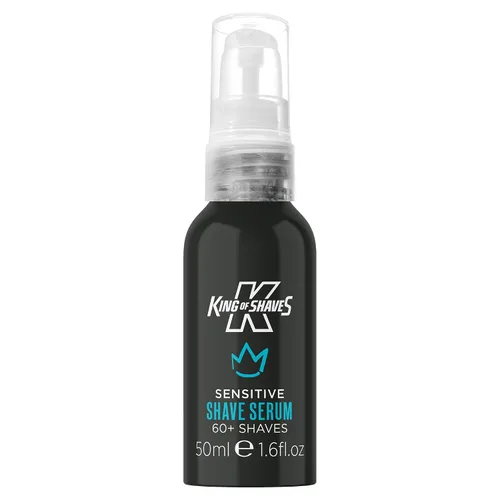 King of Shaves Advanced Sensitive Sérum de afeitado para hombres Clear No Foam Shave Gel Suero híbrido, ayuda a reducir las quemaduras de afeitar,