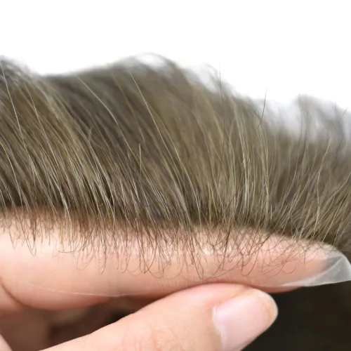 Miniatura 3 de Tupé para hombres, pieza de cabello humano real, sistema de unidades de cabello de piel ultra fina, línea capilar natural para hombre, piezas
