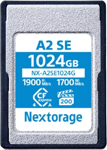 Miniatura 11 de Nextorage Paquete de 2 tarjetas de memoria Cfexpress 4.0 tipo A de 256 GB VPG200 máx. lectura 1900MB/s máx. escritura 1700MB/s NX-A2SE256G