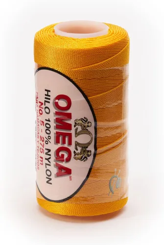 Miniatura 48 de Nylon NO.5 by Omega - Cuerda fuerte 100% nailon para ganchillo fino y manualidades - Color: 04 amarillo claro