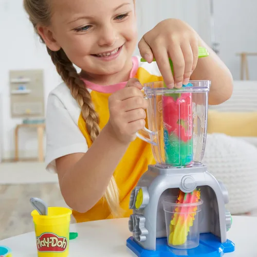 Miniatura 8 de Play Doh Swirlin' Smoothies Juego de Licuadora de Juguete, Electrodomésticos de Cocina de Juego, Juguetes de Artes y Manualidades para Niñas y Niños