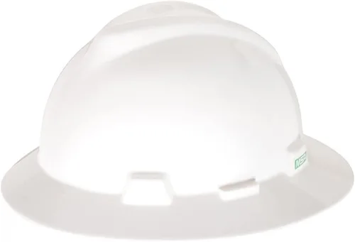 Miniatura 28 de MSA V-Gard Casco de Ala Completa con Suspensión - Carcasa de Polietileno, Protección Superior contra Impactos y Correas de Corona Autoajustables
