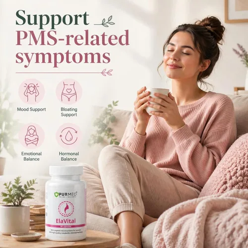 Miniatura 3 de purmeo Suplemento DIM para mujeres, apoyo del equilibrio hormonal para el síndrome premenstrual, el estado de ánimo, la hinchazón y el alivio