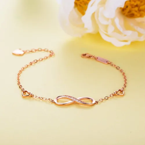 Miniatura 16 de Billie Bijoux Pulsera ajustable de plata de ley 925 con símbolo de amor infinito infinito para mujer