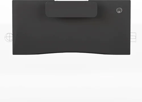 Miniatura 7 de EMMA + OLIVER Soporte para tazas de escritorio para juegos negro/blanco y negro, gancho para auriculares, soporte para monitor
