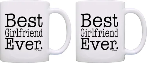 Miniatura 9 de ThisWear Regalo de cumpleaños para novia, mejor novia, regalo de 11 oz, taza de café de cerámica, taza de té, color blanco