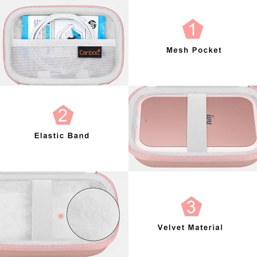 Miniatura 6 de Canboc Funda rígida para Canon Ivy 2/Canon Ivy/Canon Ivy CLIQ+2 CLIQ 2 CLIQ+ Mini impresora de fotos móvil inalámbrica Bluetooth impresora de cámara