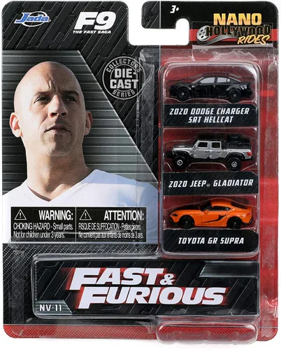 Miniatura 6 de Jada Toys Fast & Furious F9 1.65" Nano Paquete de 3 autos de fundición a presión, juguetes para niños y adultos (26098)