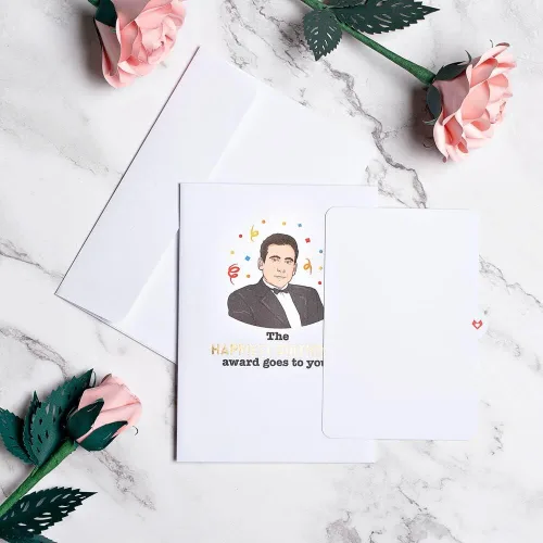 Miniatura 8 de Lovepop Tarjeta emergente de feliz cumpleaños para ella y él – Tarjetas de felicitación de cumpleaños 3D The Office para niños, niñas, hombres