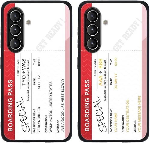 Miniatura 152 de Funda de teléfono personalizada para Samsung Galaxy S22+ / S22 Plus 5G, funda de TPU suave de vidrio templado antiarañazos personalizada con foto