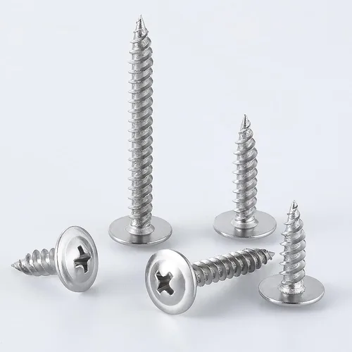 Miniatura 3 de WensiLon - Tornillos para madera de cabeza segmentada Phillips #8, de acero inoxidable 410, metal autorroscante rápido, juego surtido Plateado