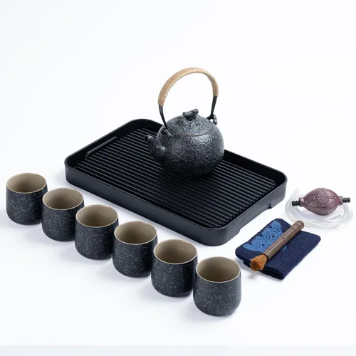 Miniatura 8 de TEANAGOO Juego de té japonés, juegos de té chino, tazas de té japonés de porcelana, juego de té chino de gongfu, juego de té asiático para adultos