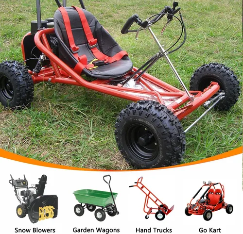 Miniatura 2 de HOLATO 4.10/3.50-6 4.10-6 NHS Neumático y tubo interior para cortacésped, carretillas, vehículos de 4 ruedas, ATV, Quad Go Kart, soplador de nieve