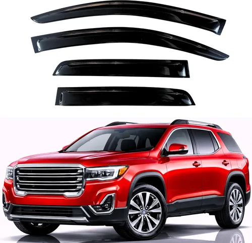Miniatura 18 de KPY Visor de ventana compatible con Hyundai Tucson 2021-2025, 4 piezas de deflector de ventilación para ventana lateral, estilo Mugen, protector