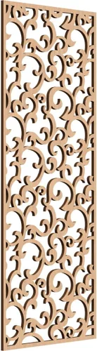 Miniatura 58 de Wheatland Paneles de pared decorativos de madera con calado, 9 3/8 pulgadas de ancho x 24 3/8 pulgadas de alto x 1/4 de alto, nogal