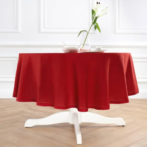 Miniatura 17 de Solino Home Mantel redondo de lino blanco, 60 pulgadas, mantel redondo de lino 100% puro, lino europeo, lavable a máquina para verano, 4 de julio