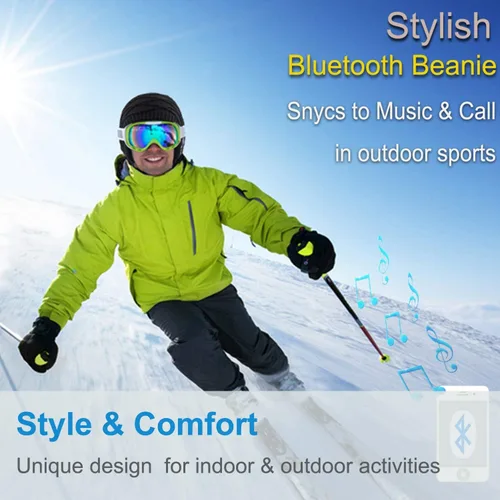 Miniatura 43 de Rotibox - Gorro inalámbrico con Bluetooth para deportes al aire libre, regalo de Navidad.