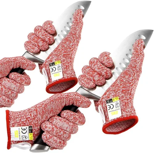 Miniatura 25 de Glove Station Guantes de corte ultra duraderos de la serie resistentes a los cortes, guantes de corte para chefs, barbacoa y cocina, protección