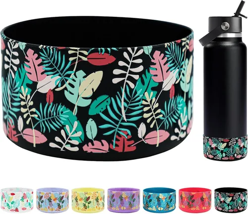 Miniatura 25 de HEYSKAY Funda Protectora de Silicona para Botella de Agua de Boca Ancha Hydro Flask de 32oz 40oz Protector de Base Inferior y Otras Botellas de Agua