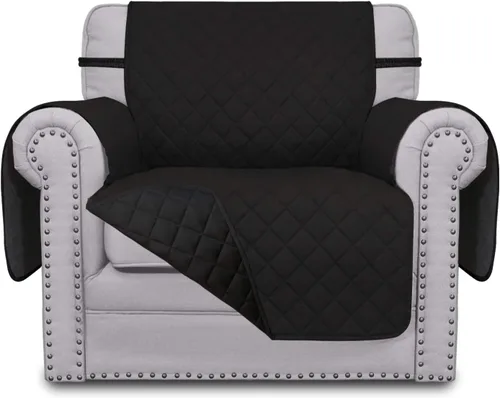 Miniatura 90 de Easy-Going - Funda para sofá, futón y sillón sin reposabrazos, reversible, resistente al agua, para mascotas y niños (azul oscuro/azul claro)