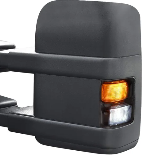 Miniatura 6 de HERCOO Lentes de Luces Marcadoras de Espejo Lateral Ahumadas con LED Compatibles con 2008-2016 F250 F350 F450 Super Duty Señal de Giro Repuesto