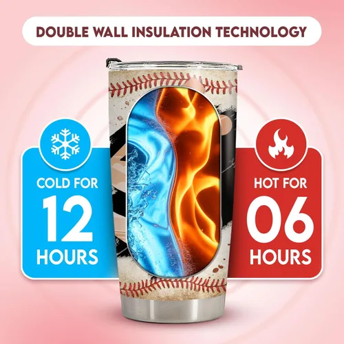 Miniatura 7 de 34HD Regalos del Día de la Madre para Mamá, Vaso Térmico de Mamá Beisbolista con Tapa, Taza de Café de Béisbol de 20oz con Aislamiento al Vacío Mamá