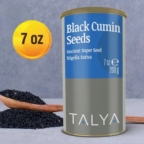 Miniatura 5 de TALYA Semillas de comino negro, 7 oz (200 g) – Semilla antigua de alta calidad, Nigella Sativa, apoyo inmunológico, alta timoquinona, sin gluten