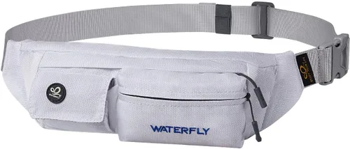 Miniatura 22 de Waterfly - Cangurera de poliéster, suave, angosta, resistente al agua, para hombre y mujer, para guardar iPhone 8 y Samsung S6 Púrpura