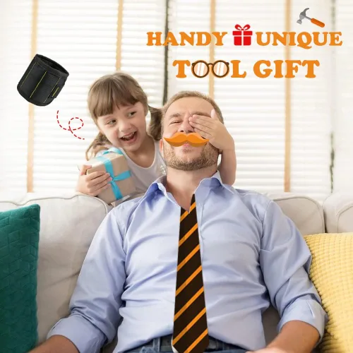 Miniatura 7 de Regalos para el día del padre de hija, hijo, esposa, pulsera magnética KUSONKEY regalo para hombres que lo tienen todo, soporte magnético de muñeca