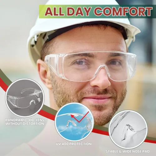 Miniatura 5 de Ansi Z87.1 Ansi Z87.1 - Gafas de seguridad antivaho para hombres y mujeres, gafas de laboratorio resistentes a arañazos e impactos, gafas