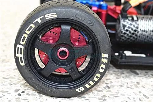 Miniatura 4 de GPM Para Arrma 1/7 INFRACCIÓN 6S BLX/INFRACCIÓN V2 6S BLX Actualización Piezas Aluminio +0.236 in Hex Con Disco De Freno Con Forro Plateado - Juego